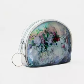 Кошелёк на молнии, цвет серый