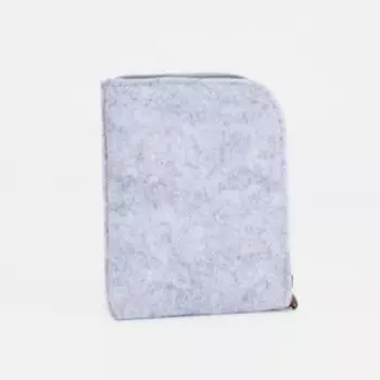 Кошелёк на молнии, цвет серый