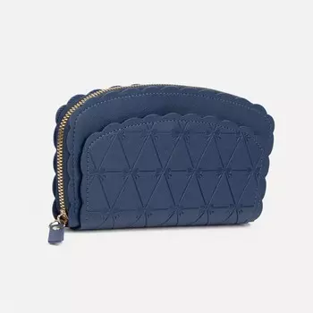 Кошелёк женский на молнии, цвет синий