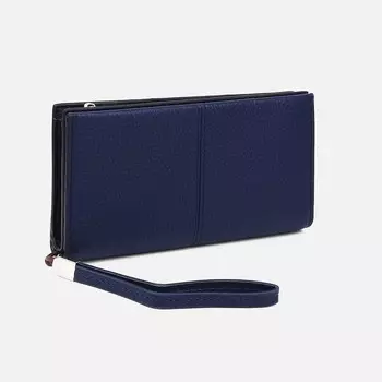 Кошелёк на молнии, цвет синий