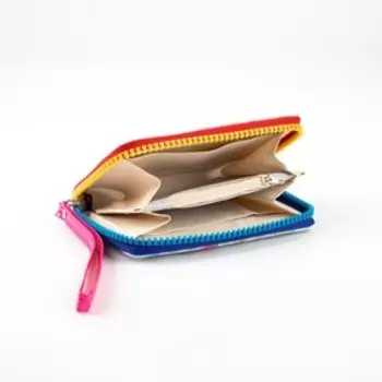 Кошелёк на молнии, цвет сиреневый