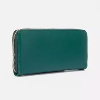 Кошелёк женский на молнии, цвет зелёный