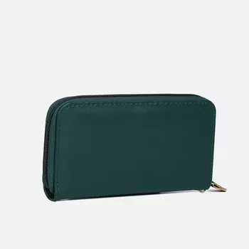 Кошелёк на молнии, цвет зелёный