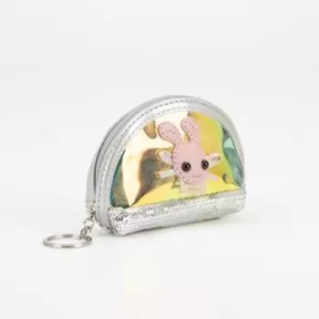 Кошелёк на молнии, кольцо, цвет МИКС