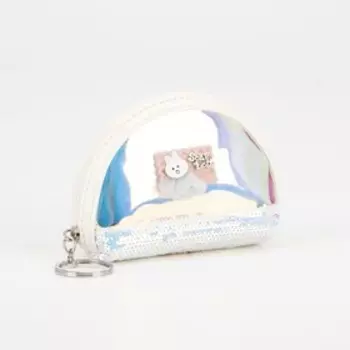 Кошелёк на молнии, кольцо, цвет МИКС