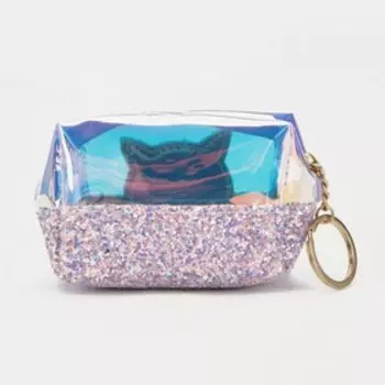 Кошелёк на молнии, кольцо, цвет сиреневый