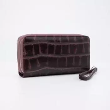 Кошелёк на молнии, с ручкой, цвет фиолетовый