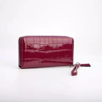 Кошелёк на молнии, с ручкой, цвет фуксия