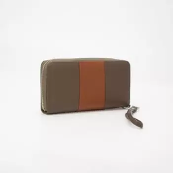 Кошелёк на молнии, с ручкой, цвет хаки