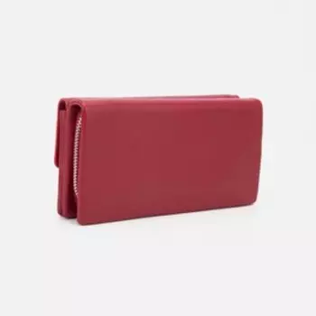 Кошелёк на молнии, с ручкой, цвет красный