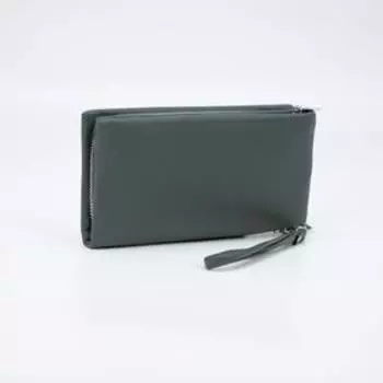 Кошелёк на молнии, с ручкой, цвет мятный