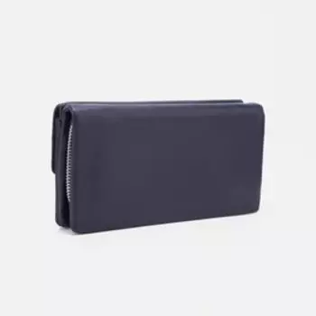 Кошелёк на молнии, с ручкой, цвет синий