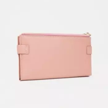 Кошелёк на молниях, цвет розовый