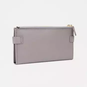 Кошелёк на молниях, цвет серый