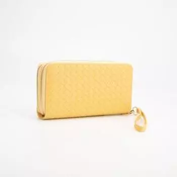 Кошелёк на молниях, с ручкой, цвет жёлтый