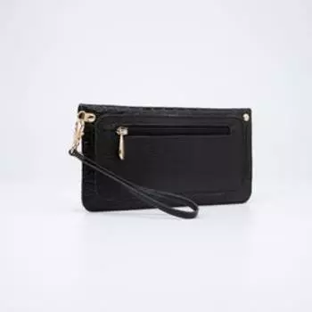 Кошелёк на застёжке, цвет чёрный