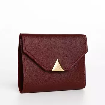 Кошелёк женский на кнопке, цвет бордовый