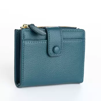 Кошелёк женский на кнопке, цвет голубой