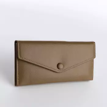 Кошелёк женский на кнопке, цвет хаки