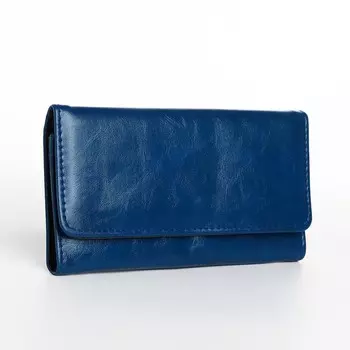 Кошелёк женский на кнопке, 192.510 см, синий