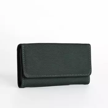 Кошелёк женский на кнопке, цвет зелёный