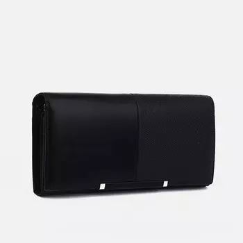 Кошелёк женский на магнитах, цвет чёрный