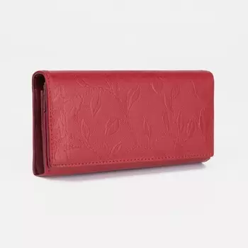 Кошелёк женский на магнитах, цвет красный