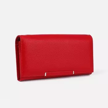 Кошелёк женский на магнитах, цвет красный