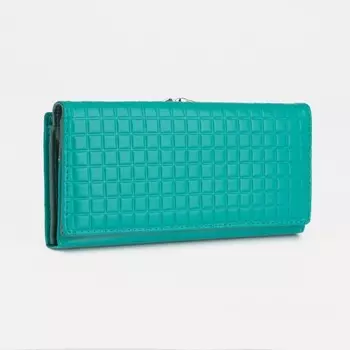 Кошелёк женский на магнитах, цвет зелёный