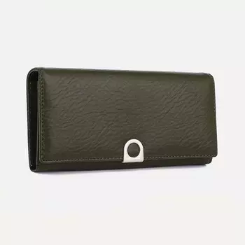 Кошелёк женский на магнитах, цвет зелёный