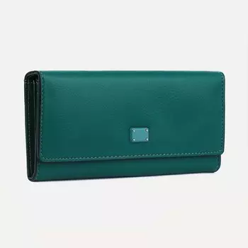 Кошелёк женский на магнитах, цвет зелёный