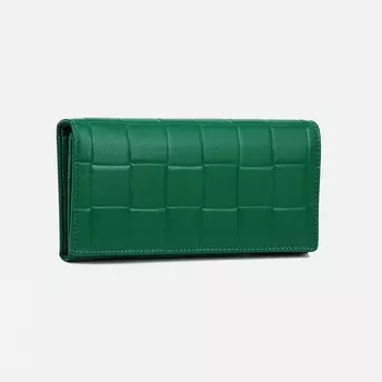 Кошелёк женский на магнитах, цвет зелёный