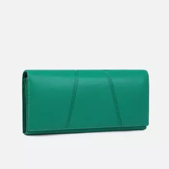 Кошелёк женский на магнитах, цвет зелёный