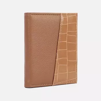 Кошелёк женский на магните, цвет бежевый