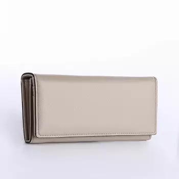 Кошелёк женский на магните, цвет бежевый