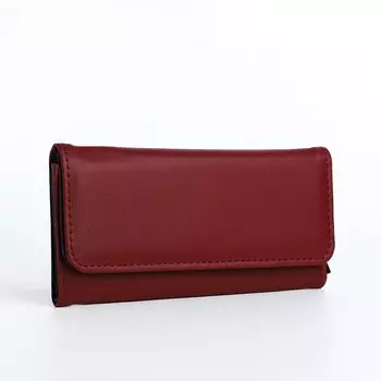 Кошелёк женский на магните, цвет бордовый