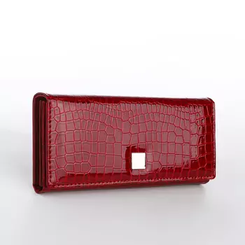 Кошелёк женский на магните, цвет бордовый