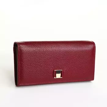 Кошелёк женский на магните, цвет бордовый