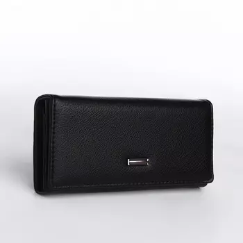 Кошелёк женский на магните, цвет чёрный