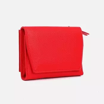Кошелёк женский на магните, цвет красный