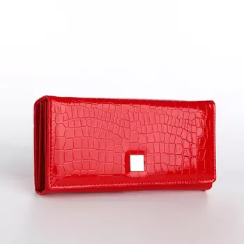 Кошелёк женский на магните, цвет красный