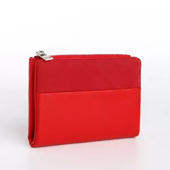 Кошелёк женский на магните, цвет красный