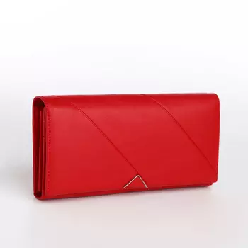 Кошелёк женский на магните, цвет красный