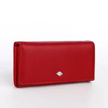 Кошелёк женский на магните, цвет красный