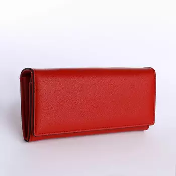 Кошелёк женский на магните, цвет красный