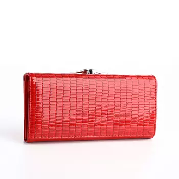 Кошелёк женский на магните, цвет красный