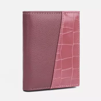 Кошелёк женский на магните, цвет пудровый