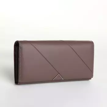 Кошелёк женский на магните, цвет розово-коричневый