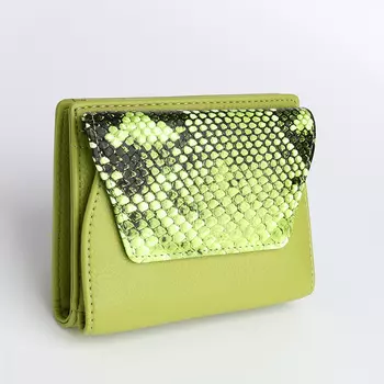 Кошелёк женский на магните, цвет салатовый
