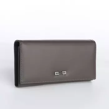 Кошелёк женский на магните, цвет серый